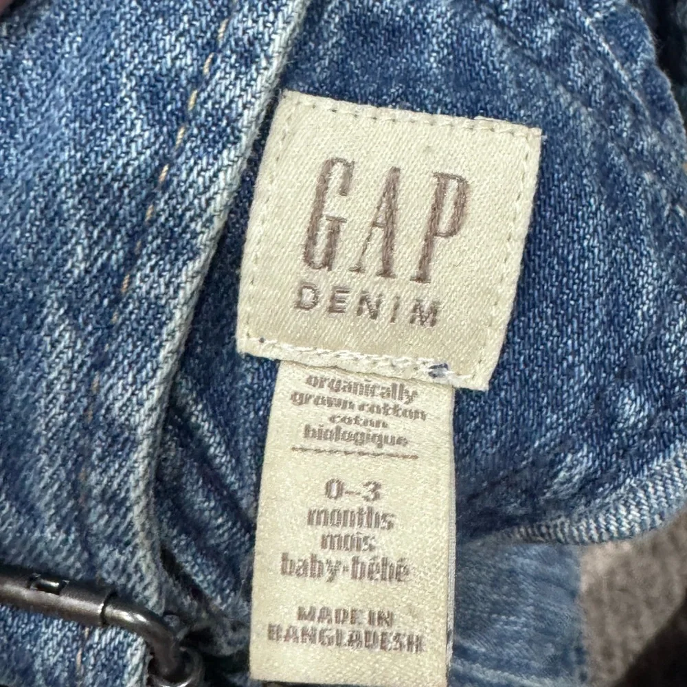 GAP Blue Denim Overalls with White & Cream Tops
